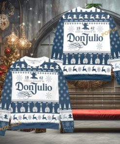 Don Julio Tequila Blue Matching Christmas Sweater