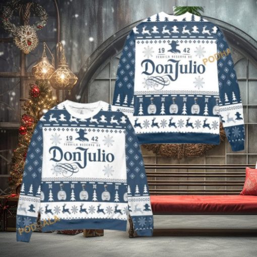 Don Julio Tequila Blue Matching Christmas Sweater