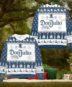 Don Julio Tequila Blue Matching Christmas Sweater