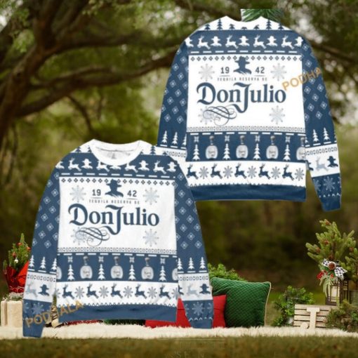 Don Julio Tequila Blue Matching Christmas Sweater