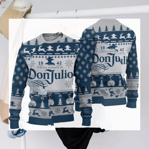 Don Julio Tequila Blue Ugly Christmas Sweater