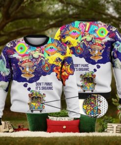 Don’T Panic It’S Organic Full Print 3D Ugly Sweater Christmas Gift Sweater