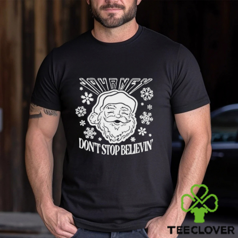 Don’T Stop Believin Santa Christmas Shirt Don’T Stop Believin Santa Christmas Shirt