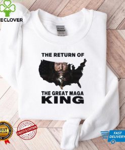 Donal Trump Map The Return Of The Great Maga King USA T Shirt