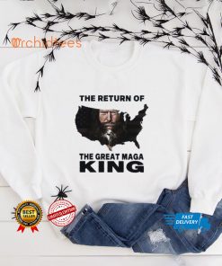 Donal Trump Map The Return Of The Great Maga King USA T Shirt