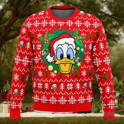 Donald Duck Christmas Head 3D Ugly Christmas Sweater Unisex Christmas Sweater For Men And Women