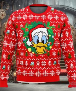 Donald Duck Christmas Head 3D Ugly Christmas Sweater Unisex Christmas Sweater For Men And Women