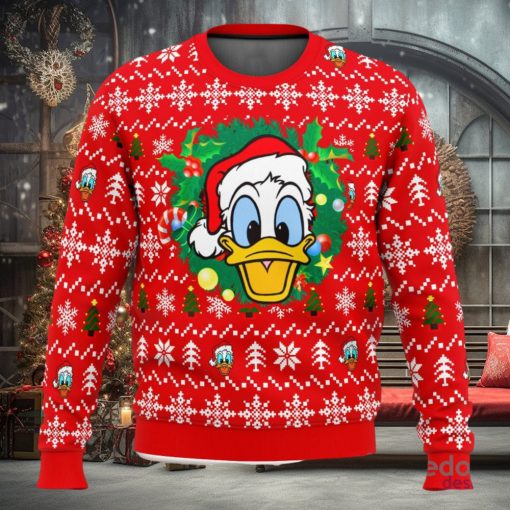 Donald Duck Christmas Head 3D Ugly Christmas Sweater Unisex Christmas Sweater For Men And Women