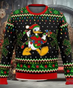 Donald Duck Christmas Lights Ugly Christmas Sweater Christmas Party Gift For Men And Women