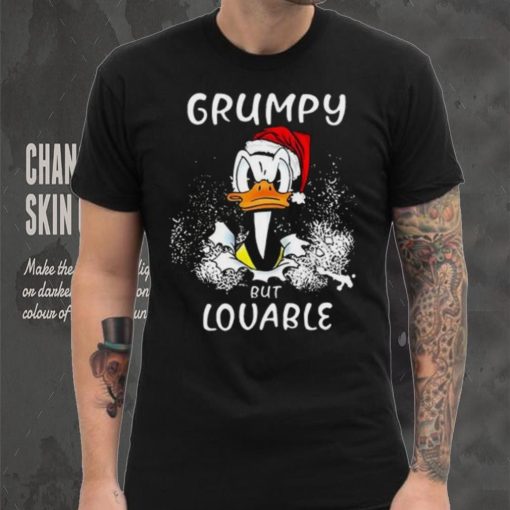 Donald Duck Christmas Shirt, Donald Duck Grumpy But Lovable Christmas T Shirt