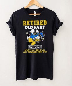 Donald Duck Retired old fart est 2024 done it all seen it all shirt