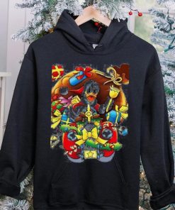 Donald Duck with Holiday Present, Donald Duck Christmas Shirt, Disney Donald Duck Christmas Shirt