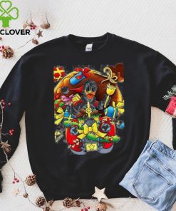 Donald Duck with Holiday Present, Donald Duck Christmas Shirt, Disney Donald Duck Christmas Shirt