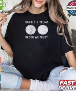Donald J. Trump Silver Coin In God We Trust Silver Medallion Shirt
