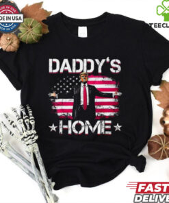 Donald Trump 2024 Daddys Home Trump Pink T Shirt
