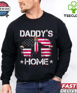 Donald Trump 2024 Daddys Home Trump Pink T Shirt