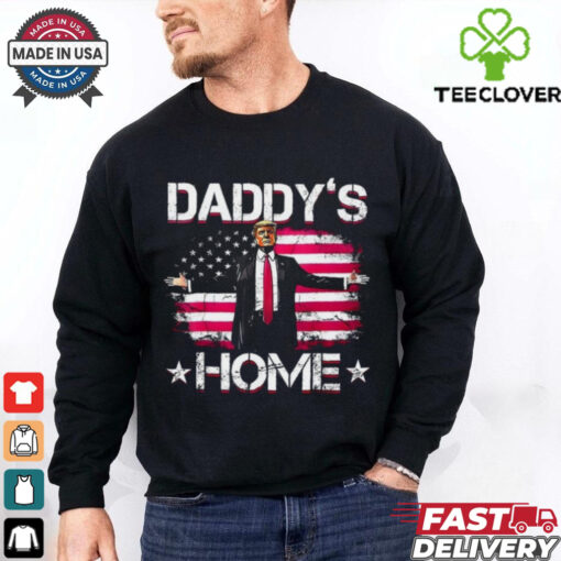 Donald Trump 2024 Daddys Home Trump Pink T Shirt