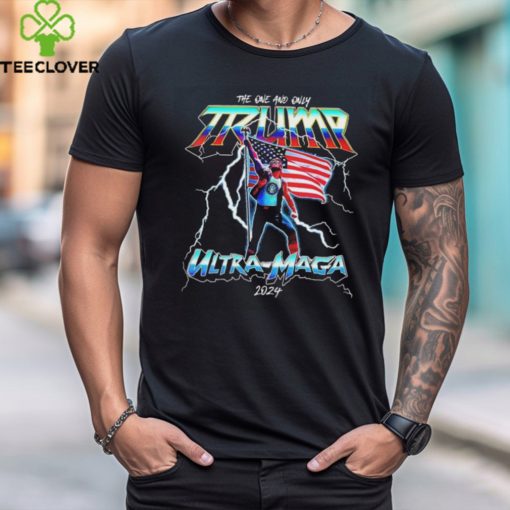 Donald Trump 2024 Ultra Maga T Shirt Trump Thunder USA Flag T hoodie, sweater, longsleeve, shirt v-neck, t-shirt