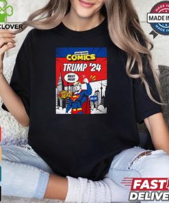 Donald Trump ’24 Super Hero Bullet Proof Special Edition Comics Poster t shirt
