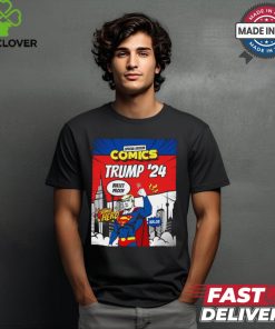 Donald Trump ’24 Super Hero Bullet Proof Special Edition Comics Poster t shirt