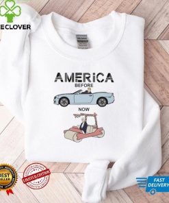 Donald Trump American before and Joe Biden Now leopard shirt