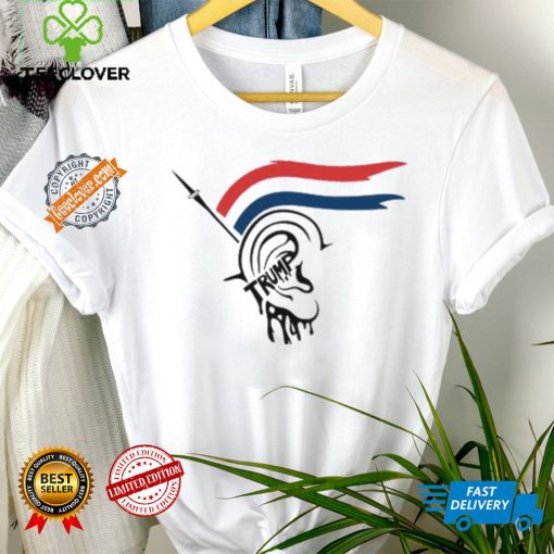 Donald Trump Attempt 2024 bloody ear flag art shirt
