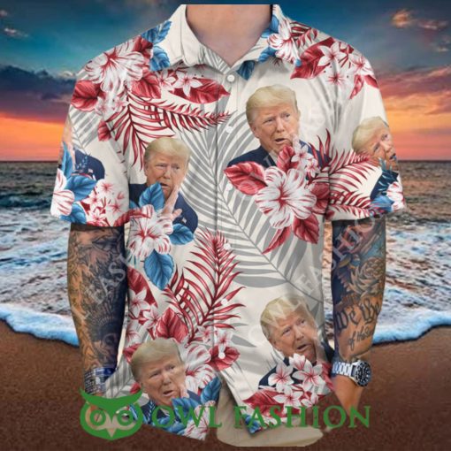 Donald Trump Face Expression Hawaii Shirt