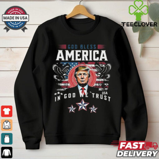 Donald Trump God Bless America In God We Trust 2024 Shirt