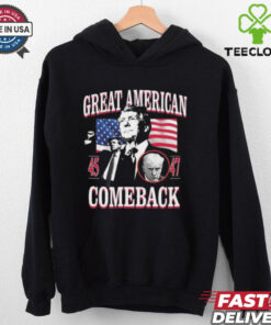 Donald Trump Great American 45 And 47 Comeback Shirt