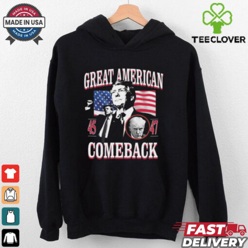 Donald Trump Great American 45 And 47 Comeback Shirt