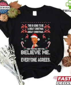 Donald Trump Merry Christmas Xmas Pajamas Holiday T Shirt