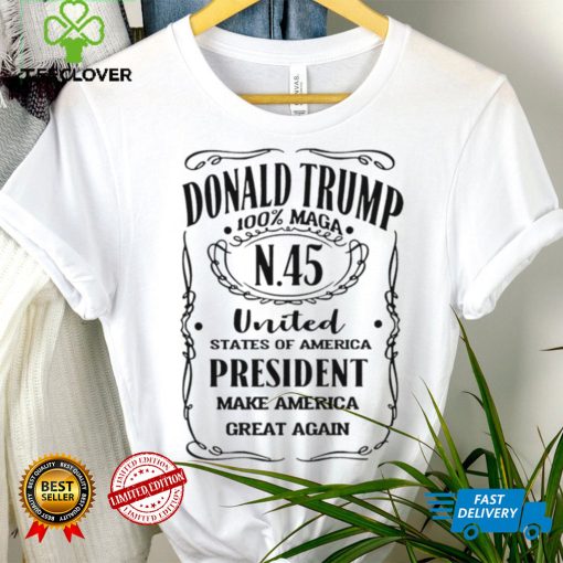 Donald Trump N.45 100 percent MAGA Make America Great Again shirt
