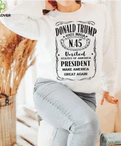 Donald Trump N.45 100 percent MAGA Make America Great Again shirt