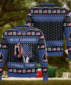 Donald Trump Never Surrdender Ugly Sweater