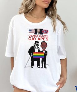Donald Trump Obama Blows Gay Apes LGBTQ shirt