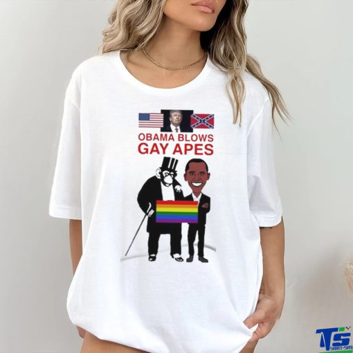 Donald Trump Obama Blows Gay Apes LGBTQ shirt