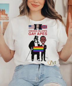 Donald Trump Obama Blows Gay Apes LGBTQ shirt