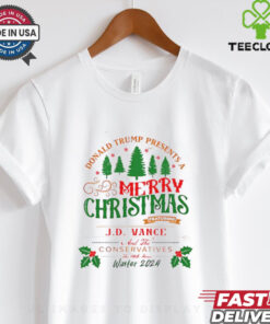 Donald Trump Presents a Merry Christmas Jd Vance and the conservatives shirt
