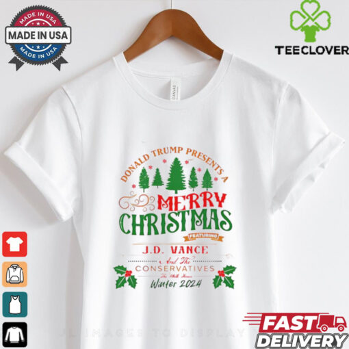 Donald Trump Presents a Merry Christmas Jd Vance and the conservatives shirt