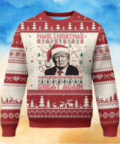 Donald Trump Ugly Christmas Sweater, Make Christmas Great Again Sweater