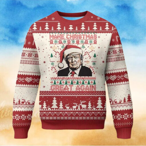 Donald Trump Ugly Christmas Sweater, Make Christmas Great Again Sweater