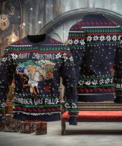 Donald Trump Ugly Xmas Sweater, Merry Christmas America Was Full Sweatshirt