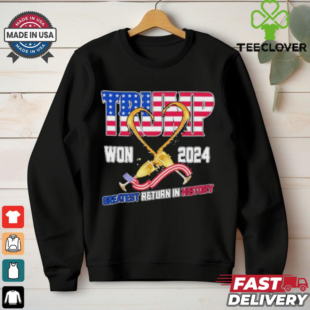 Donald Trump Won 2024 Greatest Return In History Shirt Donald Trump Won 2024 Greatest Return In History Shirt