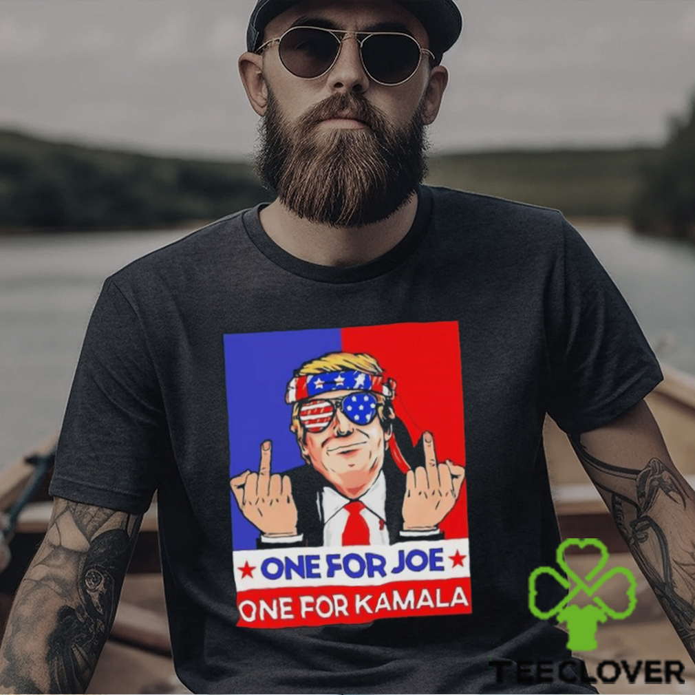 Donald Trump fck one for Joe one for Kamala 2024 shirt Donald Trump fck one for Joe one for Kamala 2024 shirt