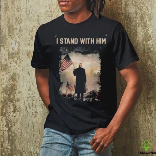 Donald Trump i stand with him american flag hoodie, sweater, longsleeve, shirt v-neck, t-shirt