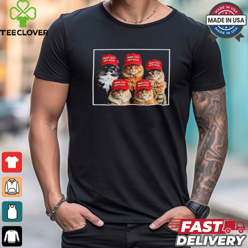 Donald Trump make cats safe again red hat 2024 debate shirt Donald Trump make cats safe again red hat 2024 debate shirt