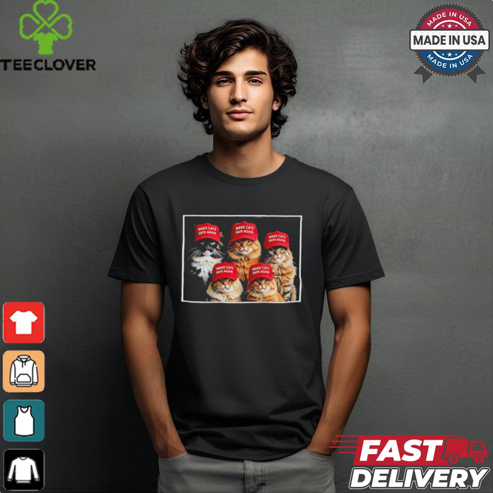 Donald Trump make cats safe again red hat 2024 debate shirt Donald Trump make cats safe again red hat 2024 debate shirt