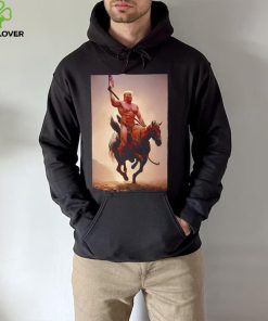 Donald Trump nude riding horse with American flag hoodie, sweater, longsleeve, shirt v-neck, t-shirt