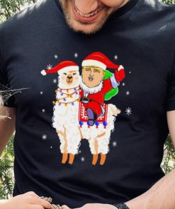 Donald Trump riding llama Christmas 2022 hoodie, sweater, longsleeve, shirt v-neck, t-shirt