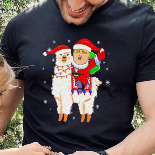 Donald Trump riding llama Christmas 2022 hoodie, sweater, longsleeve, shirt v-neck, t-shirt